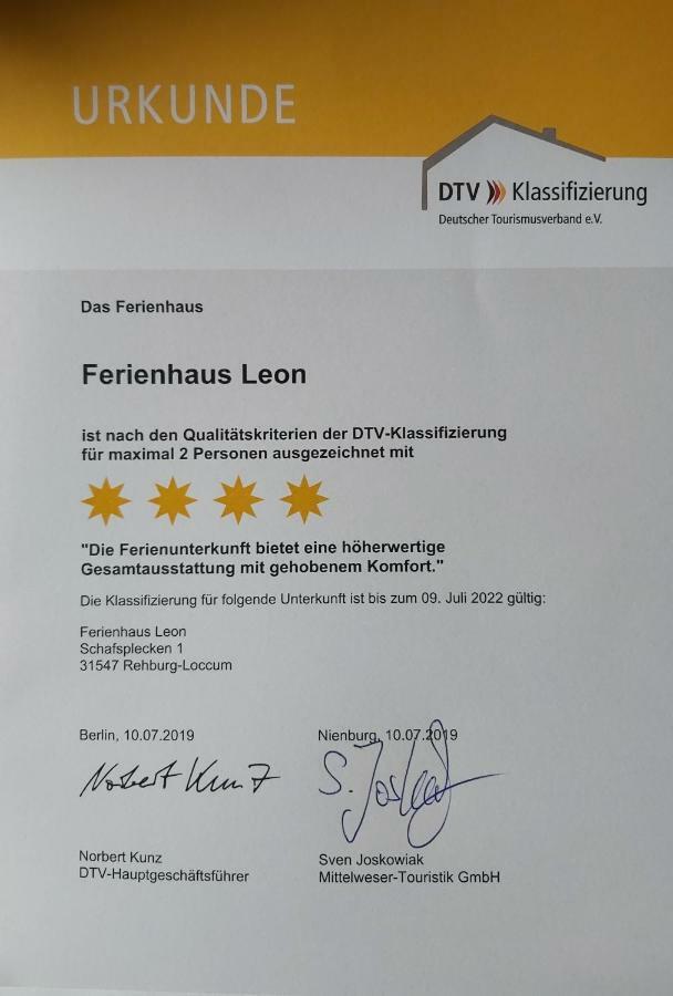 Rehburg-Loccum Ferienhaus Leon Mit Sauna מראה חיצוני תמונה